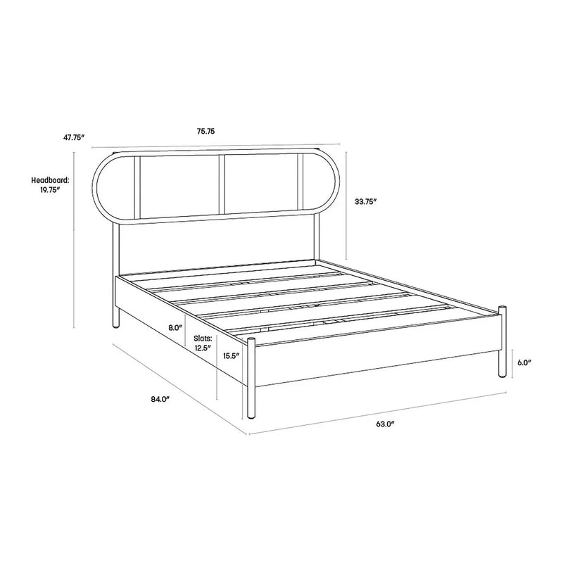 Gymma Bed | Natural