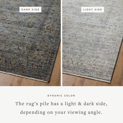 Katherine Rug 01 | Ocean / Gold