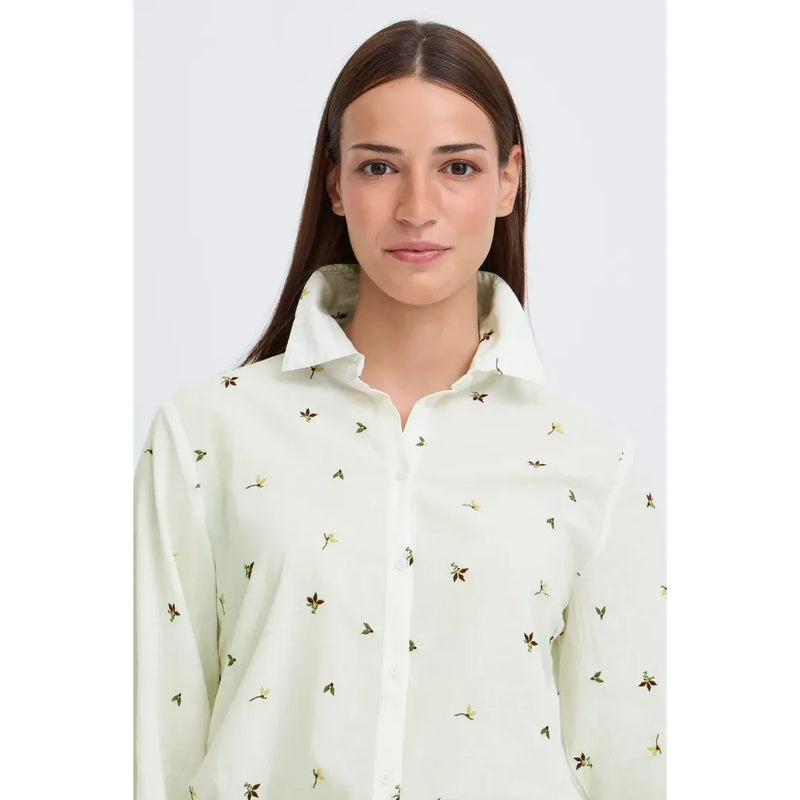 Jadis Shirt | Multi Emb Flower