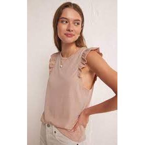 Marielle Flutter Tank | Soft Pink