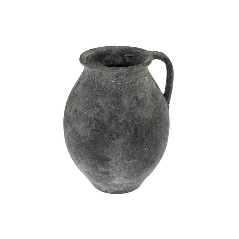 Rhodes Pitcher Vase | Charcoal