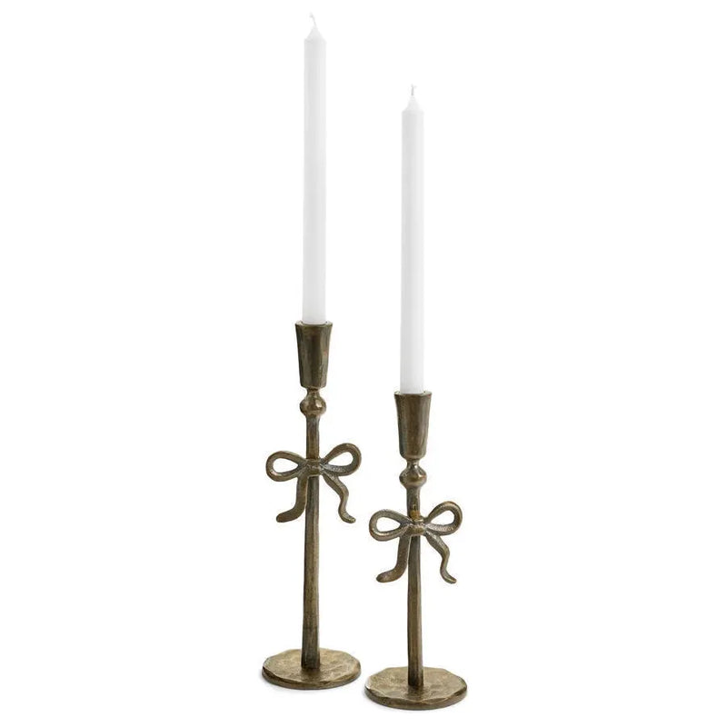 Brass Bow Candle Holder