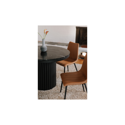 Tower Dining Table | Black Marble