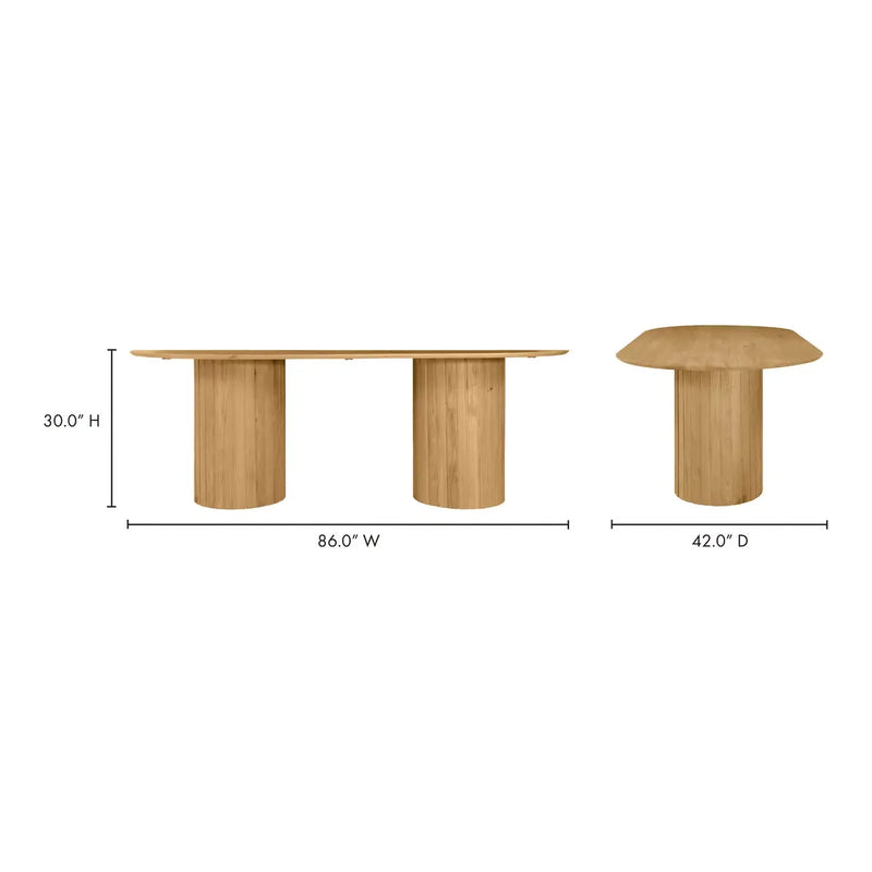 Pranali Dining Table | Natural