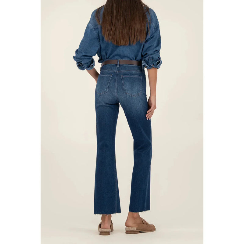 Kelsey High Rise Fab Ab Ankle Flare Jeans 29" | Royal