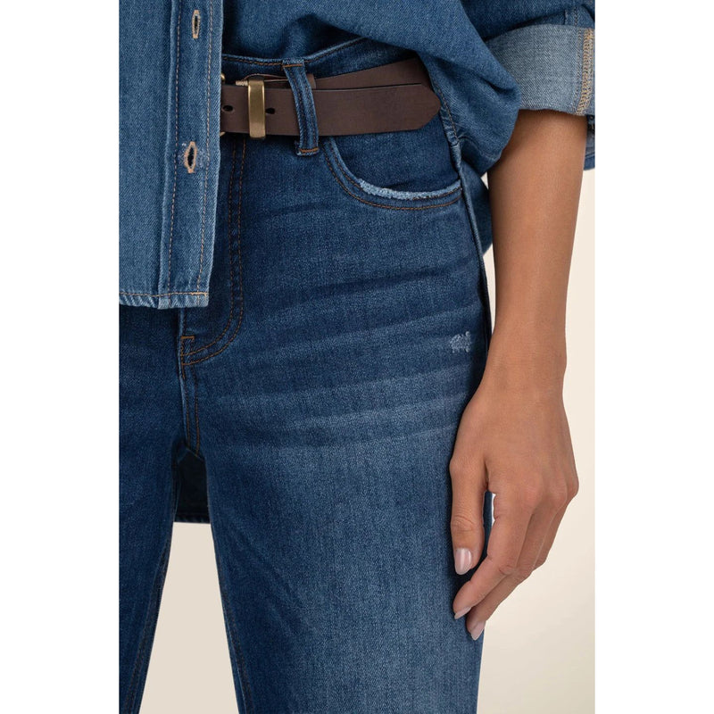 Kelsey High Rise Fab Ab Ankle Flare Jeans 29" | Royal