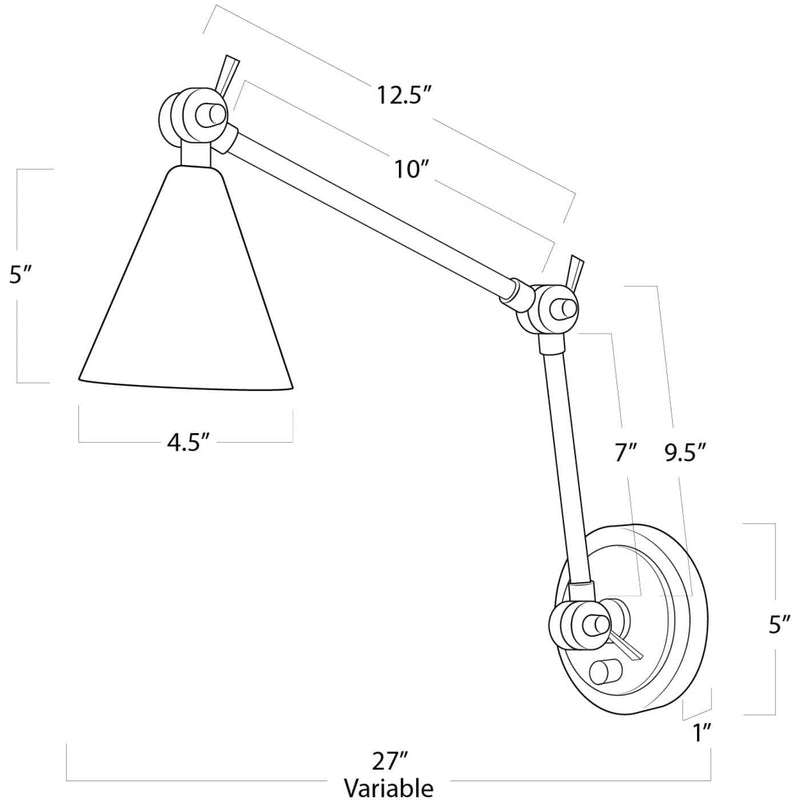 Sal Task Lamp | Natural Brass | Overstock