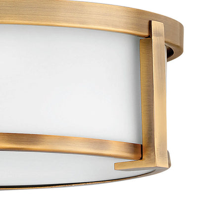 Lowell 16" Flush Mount | Etched Opal