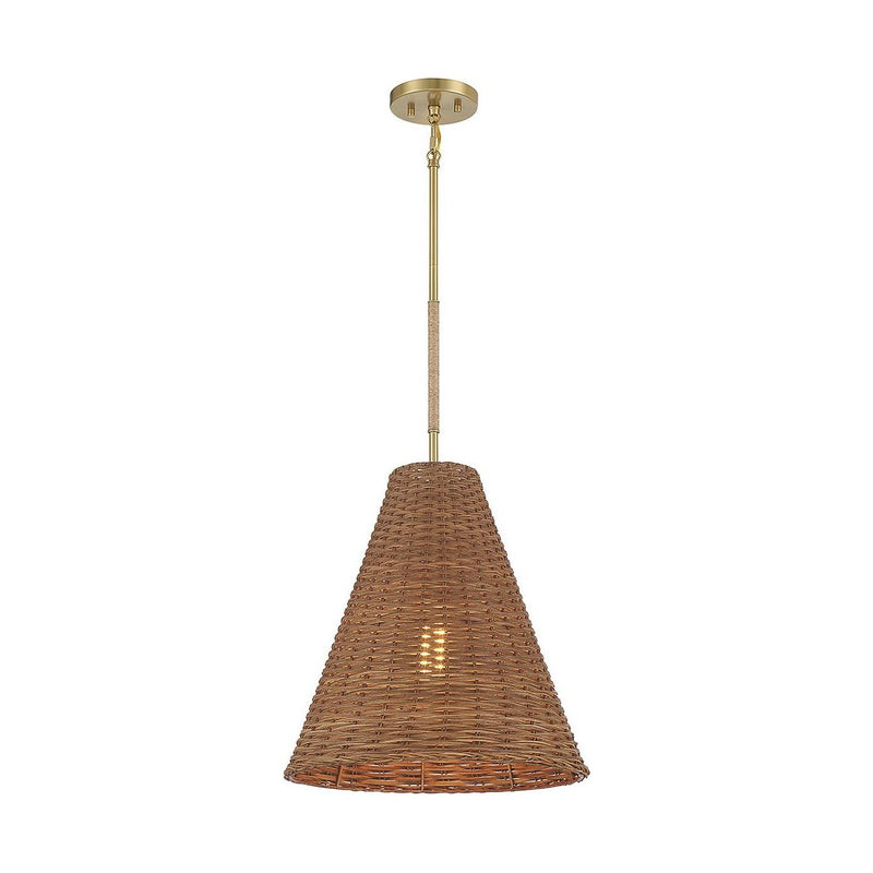 Funnell Natural Brass Pendant