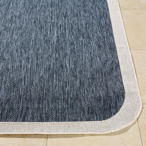 Miami Beach Rug 2301 | Dark Blue / Cream