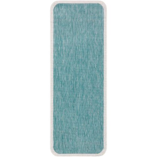 Miami Beach Rug 2303 | Aqua / Cream