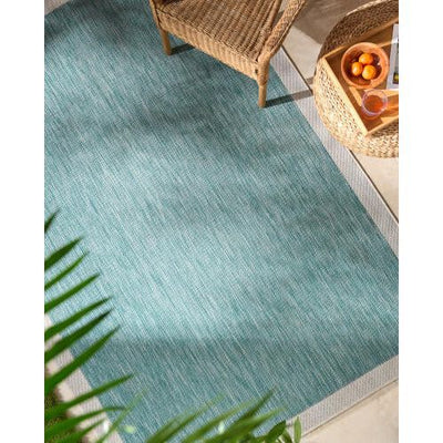 Miami Beach Rug 2303 | Aqua / Cream