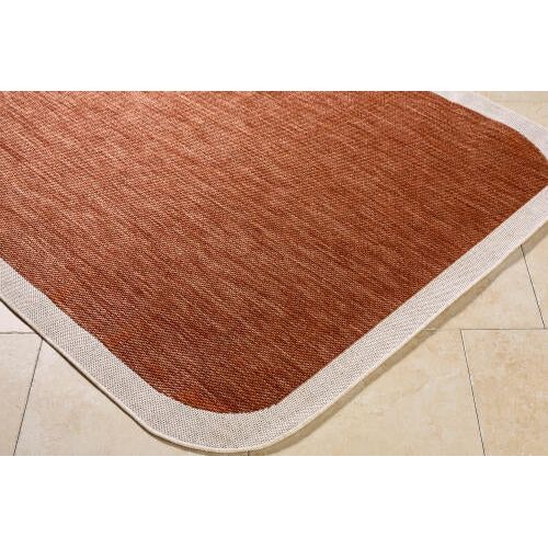 Miami Beach Rug 2305 | Burnt Orange / Cream