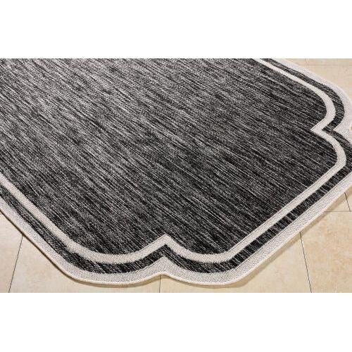 Miami Beach Rug 2309 | Black / Cream