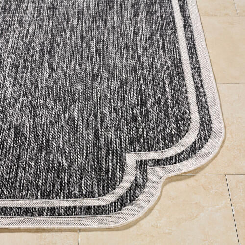Miami Beach Rug 2309 | Black / Cream