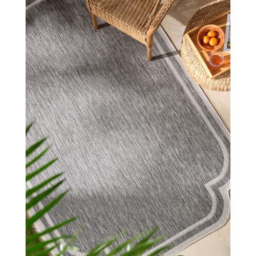 Miami Beach Rug 2310 | Charcoal / Cream