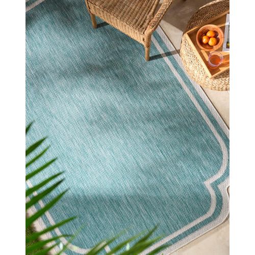 Miami Beach Rug 2311 | Aqua / Cream