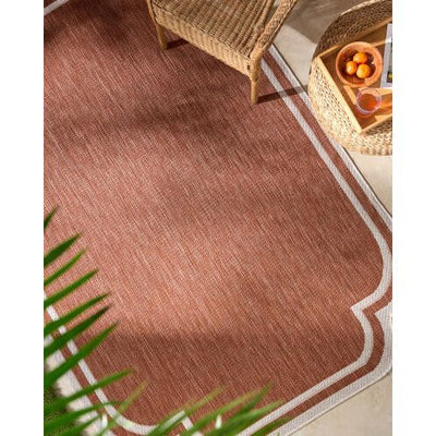 Miami Beach Rug 2313 | Burnt Orange / Cream