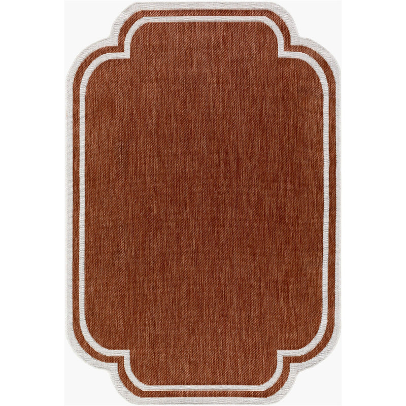 Miami Beach Rug 2313 | Burnt Orange / Cream