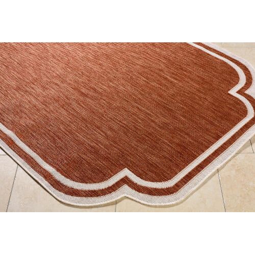 Miami Beach Rug 2313 | Burnt Orange / Cream