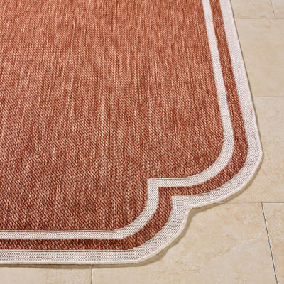 Miami Beach Rug 2313 | Burnt Orange / Cream