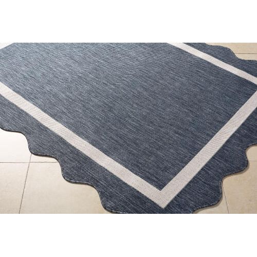 Miami Beach Rug 2320 | Dark Blue / Cream
