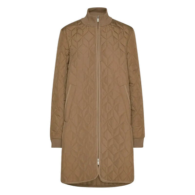 Padded Quilt Coat | Mocca
