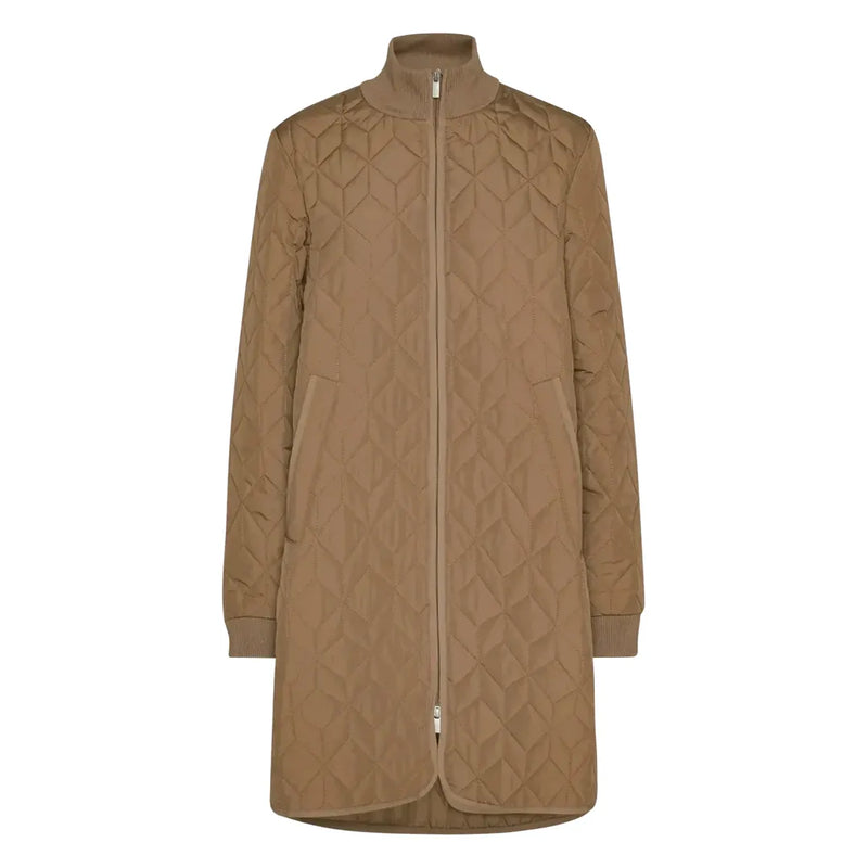 Padded Quilt Coat | Mocca