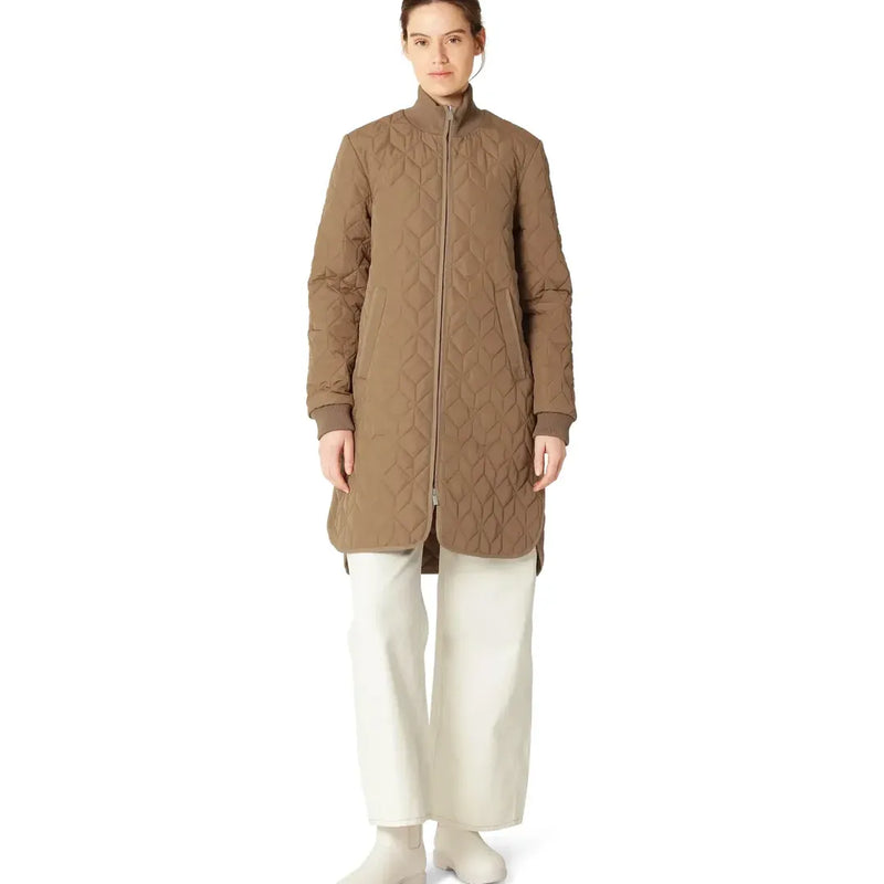 Padded Quilt Coat | Mocca