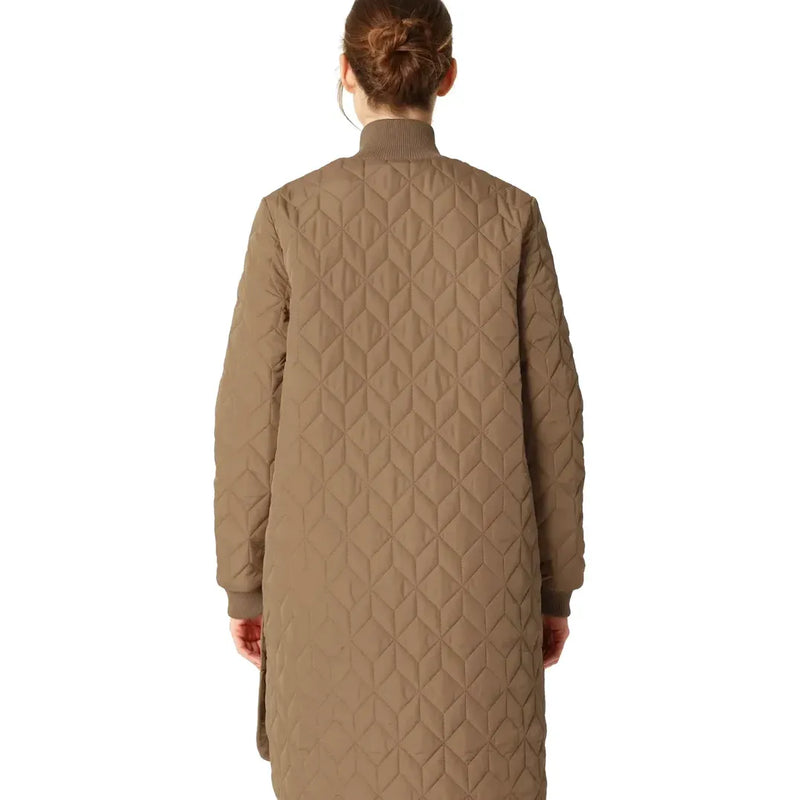 Padded Quilt Coat | Mocca