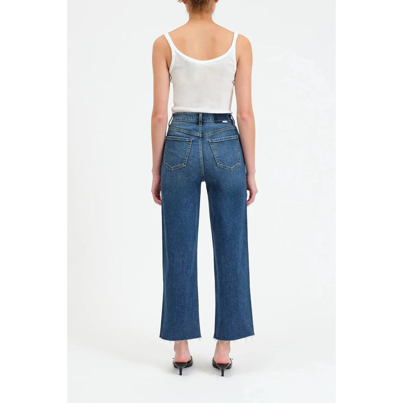 Pleaser High Rise Wide Ankle Jeans | Uptown