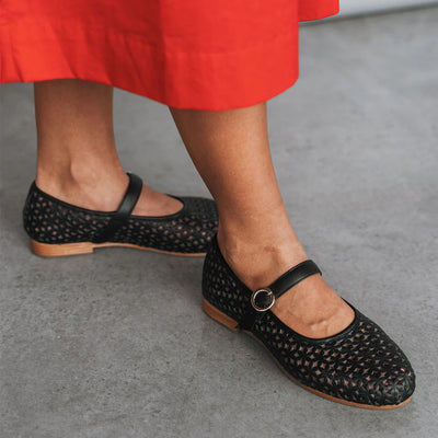 The Modern-Day Mary Jane | Black Perforated