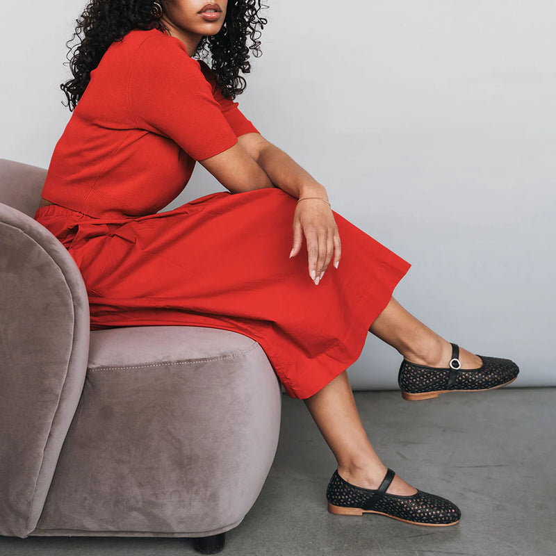 The Modern-Day Mary Jane | Black Perforated