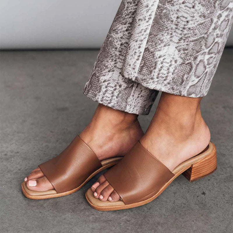 The Spritz Heeled Sandal | Praline