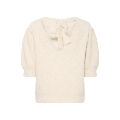 Omea Bow Jumper Sweater | Birch Melange
