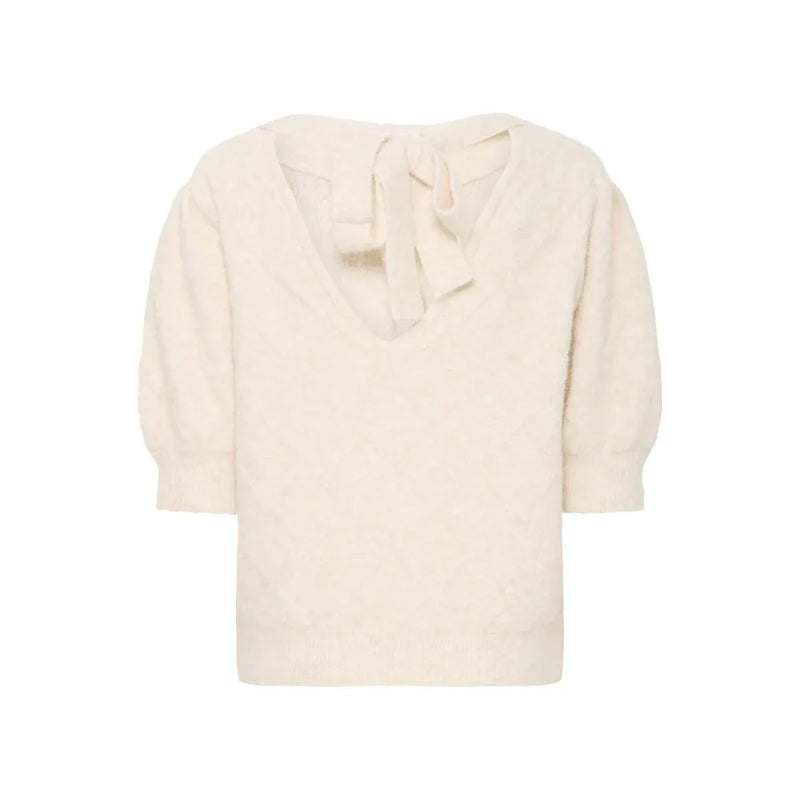 Omea Bow Jumper Sweater | Birch Melange