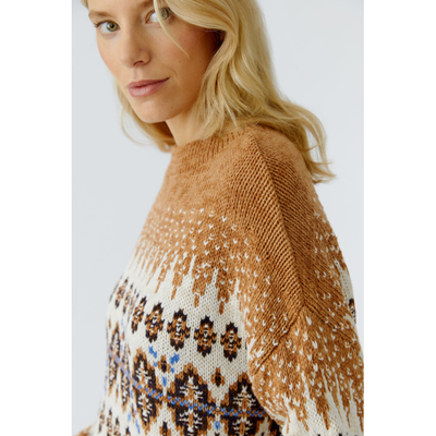 The Ana Sweater | Camel / Cream