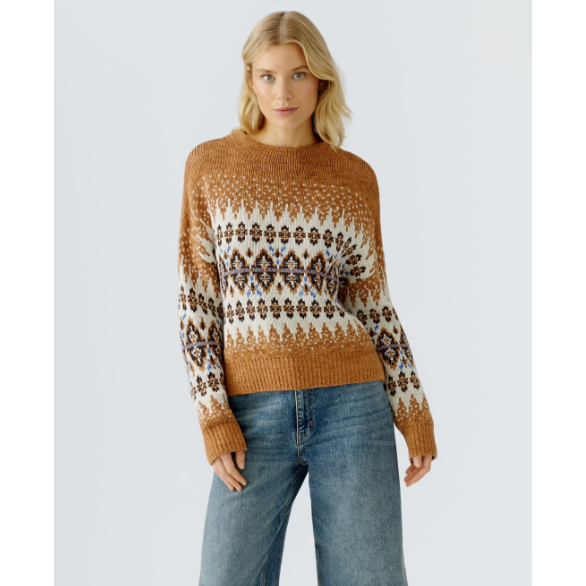 The Ana Sweater | Camel / Cream