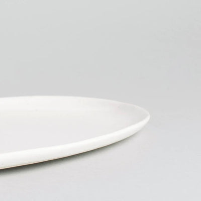 Fable Oval Serving Platter | Speckled White