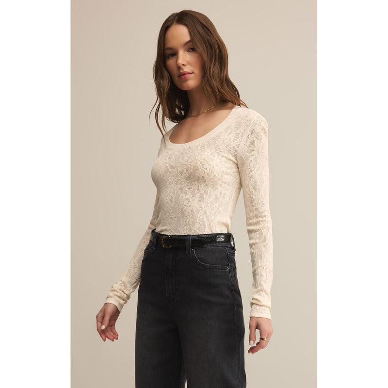 Tibi Mesh Sweater | Crystal