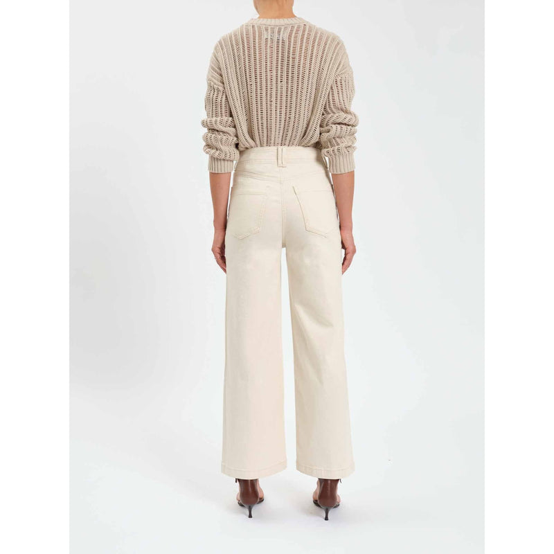 Valley Girl High Rise Wide Ankle Leg Jeans | Raw Cut