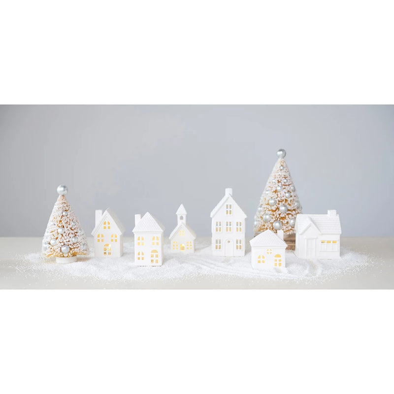 Light Up Stoneware House