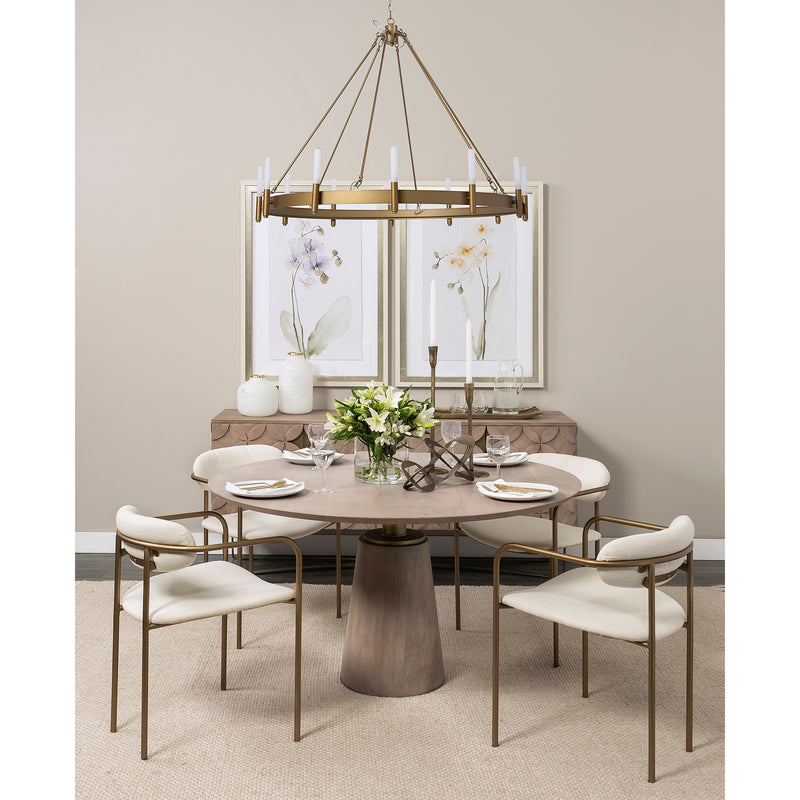 Madrid Dining Table I Wood/Gold