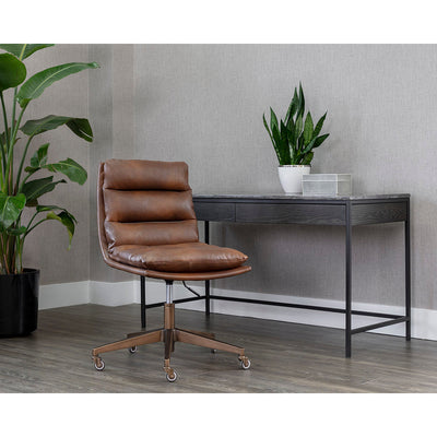 Stinson Office Chair | Bravo Cognac