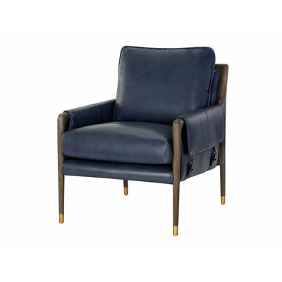 Mahdi Lounge Chair | Cortina Ink Leather