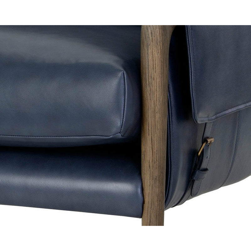 Mahdi Lounge Chair | Cortina Ink Leather