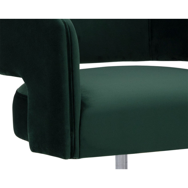 Claren Office Chair | Deep Green Sky