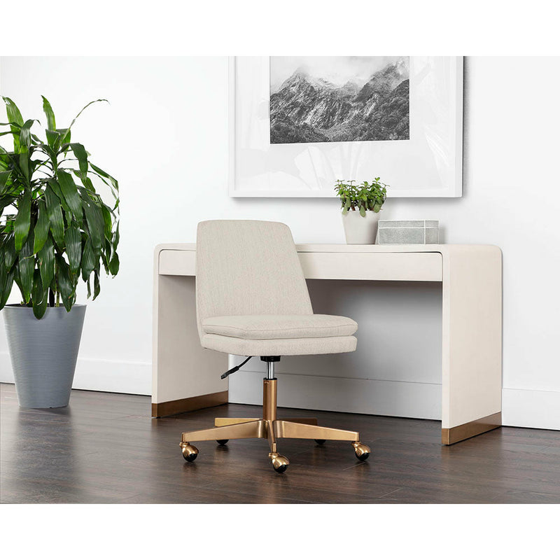 Brigette Office Chair | Mina Ivory