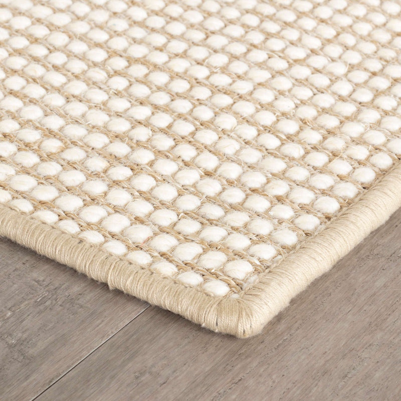 Pixel Wheat Woven Sisal Wool Rug