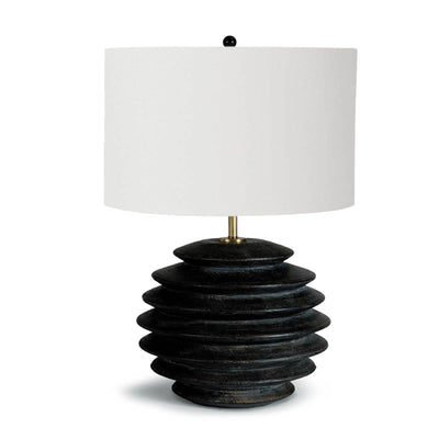 Coastal Living Accordion Ceramic Table Lamp | Black